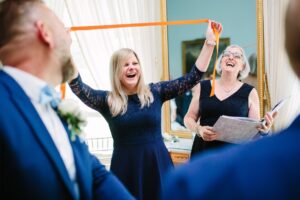 Caroline McCarthy - Cork Celebrant & Registered Solemniser at Legal Wedding Ceremony Handfasting Ritual at Historic Country House, Fota House in Cork