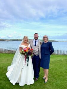 Outdoor ceremony - Ceremony by the sea at Dunmore House, Clonakilty Caroline McCarthy Celebrant & Registered Celebrant Ireland - Cork Kerry Tipperary Limerick Kildare and more