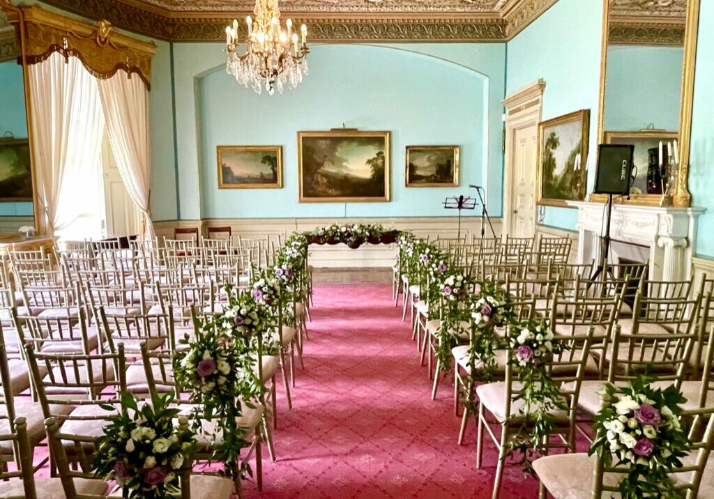 Wedding Ceremony at Fota House with 100 guests. by Caroline McCarthy - Your Celebrant Irealnd - Registered Solemniser & Celebrant